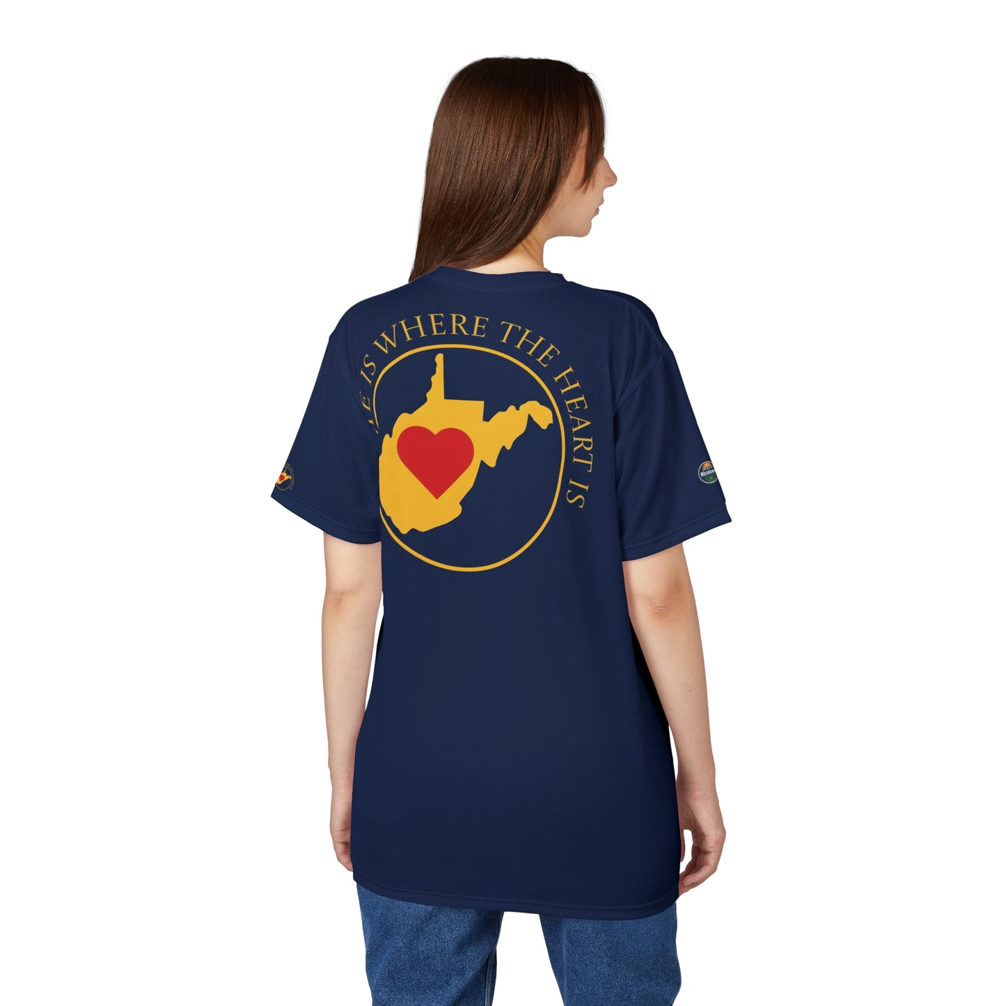 Unisex Graphic Tee Shirt | Home Is Where The Heart Is WV