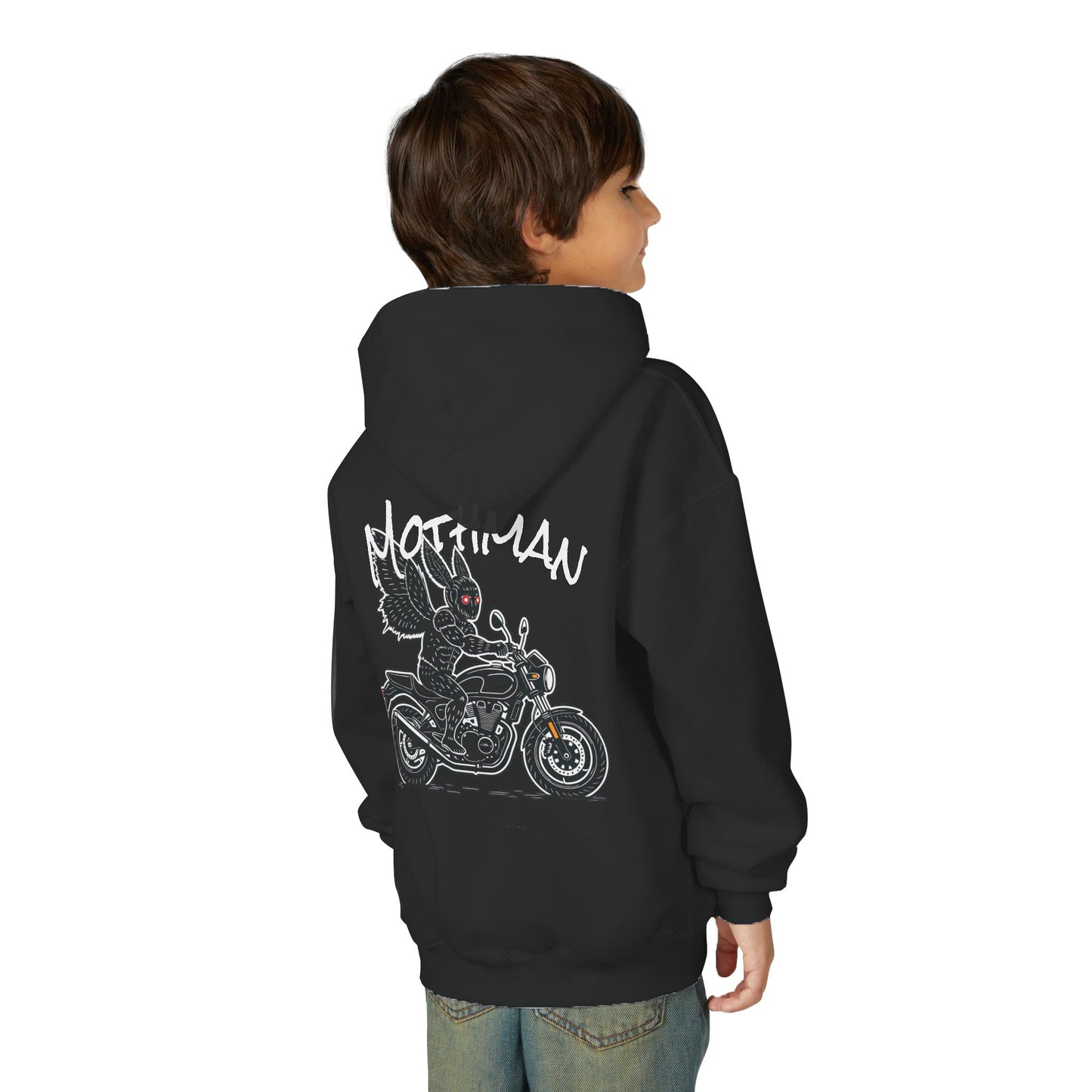 Cozy Youth Hoodie | Biker Mothman