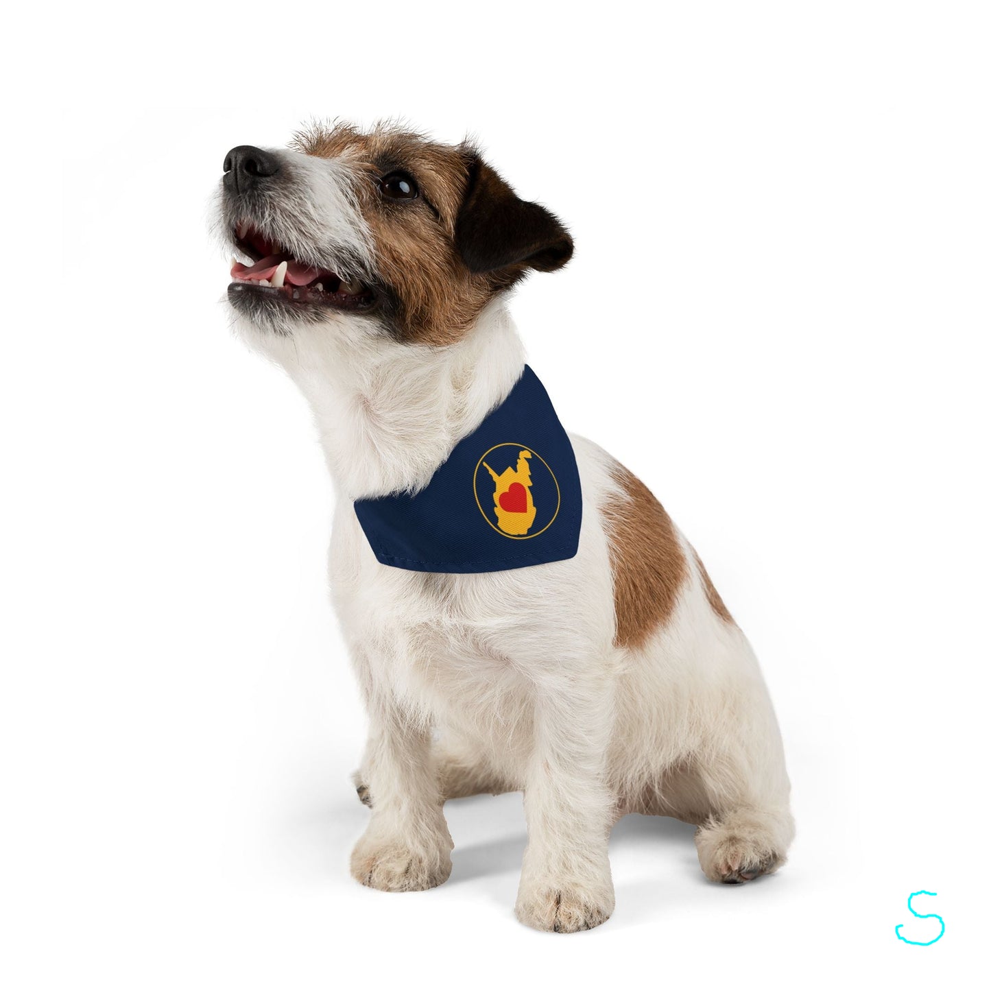 Pet Bandana Collar, Adjustable | Heart WV
