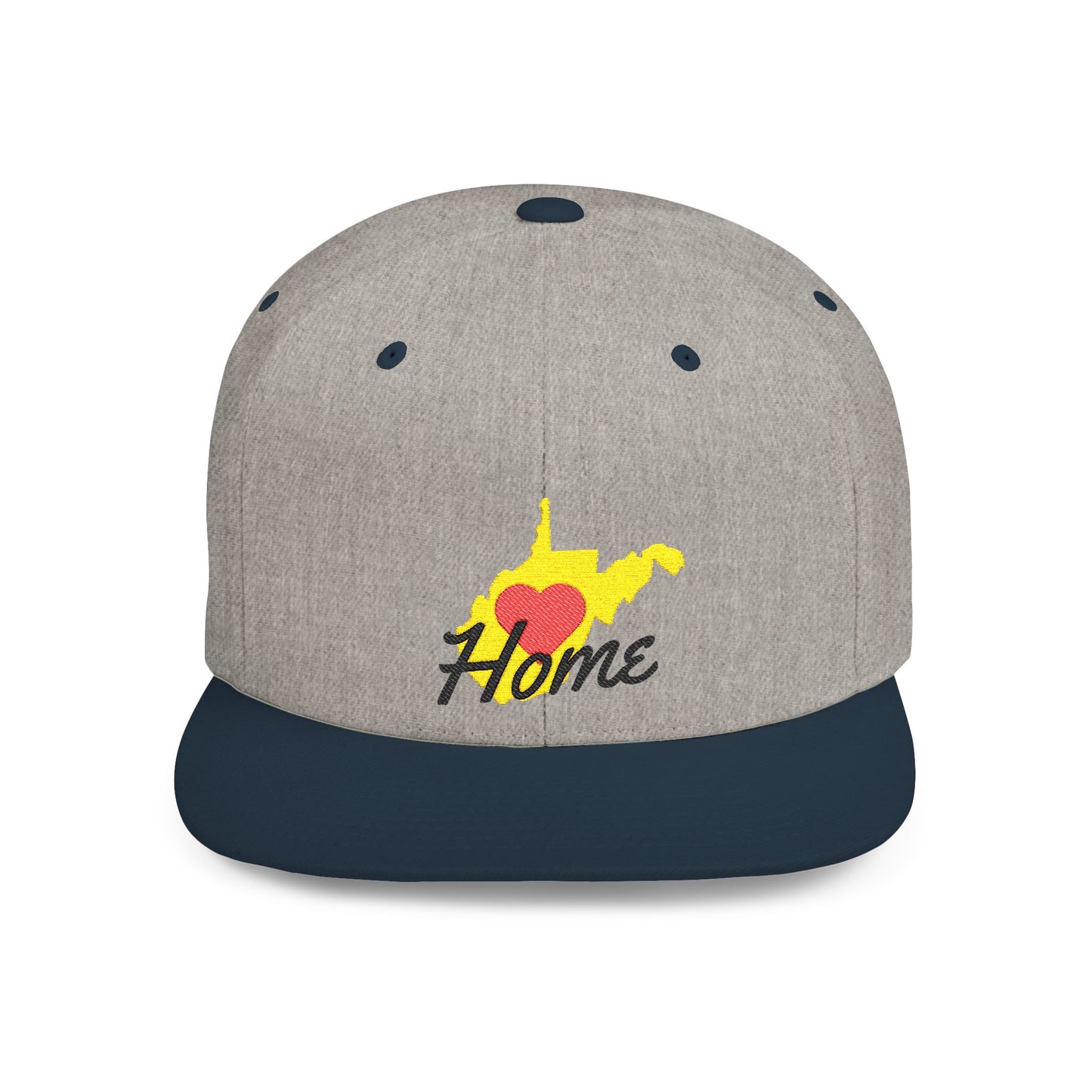 Flat Bill Snapback Hat | West Virginia Home Love
