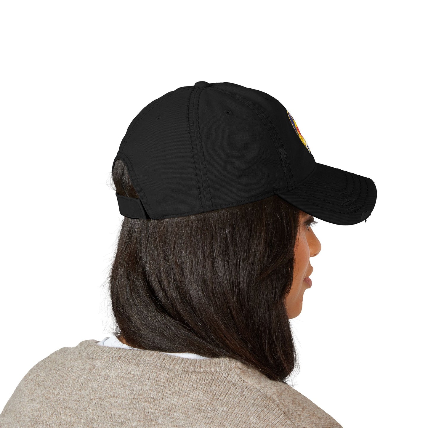 Embroidered Distressed Dad Hat | West Virginia Home-Nicodemus Studios