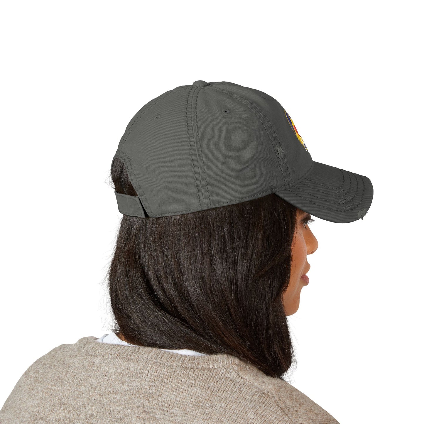 Embroidered Distressed Dad Hat | West Virginia Home-Nicodemus Studios