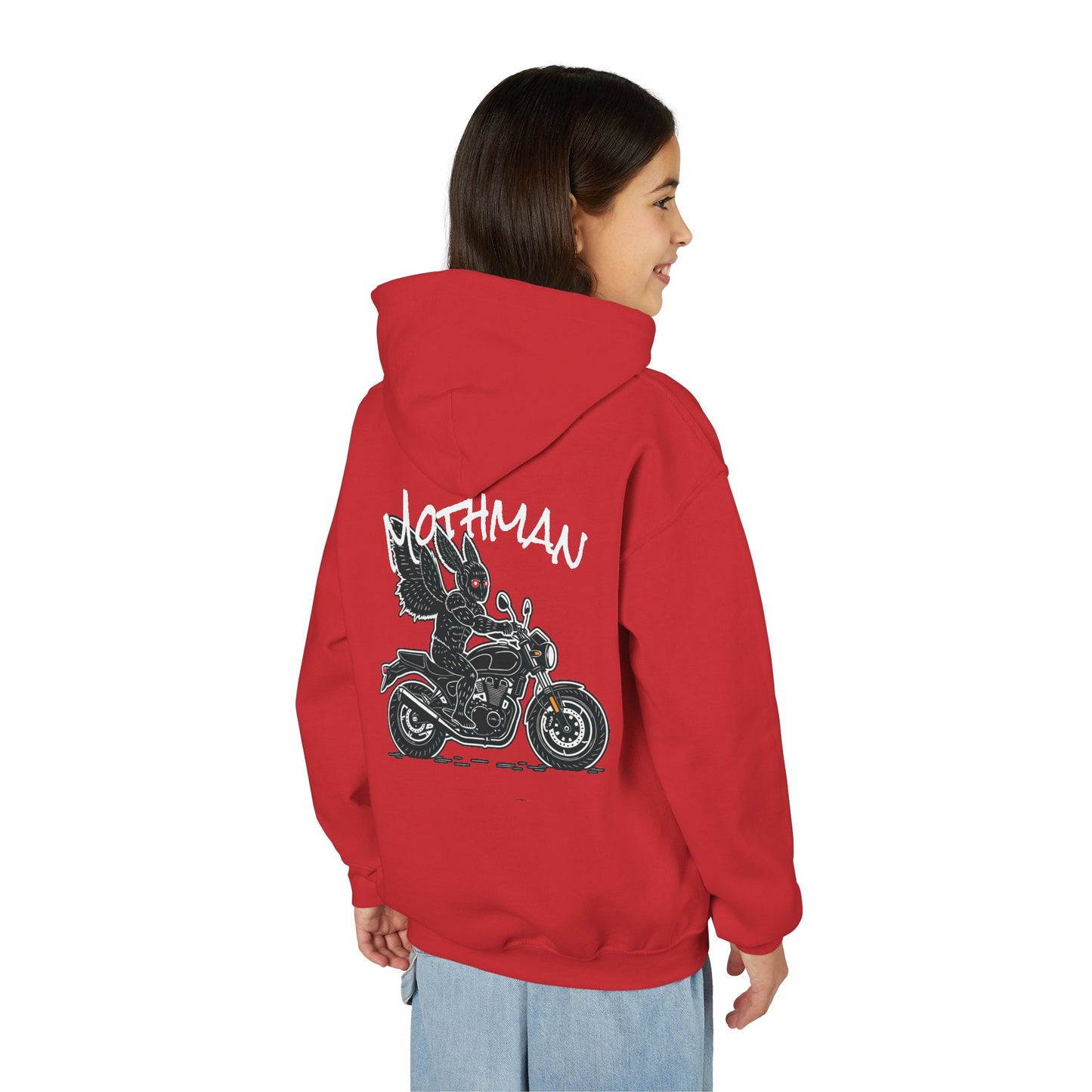 Cozy Youth Hoodie | Biker Mothman