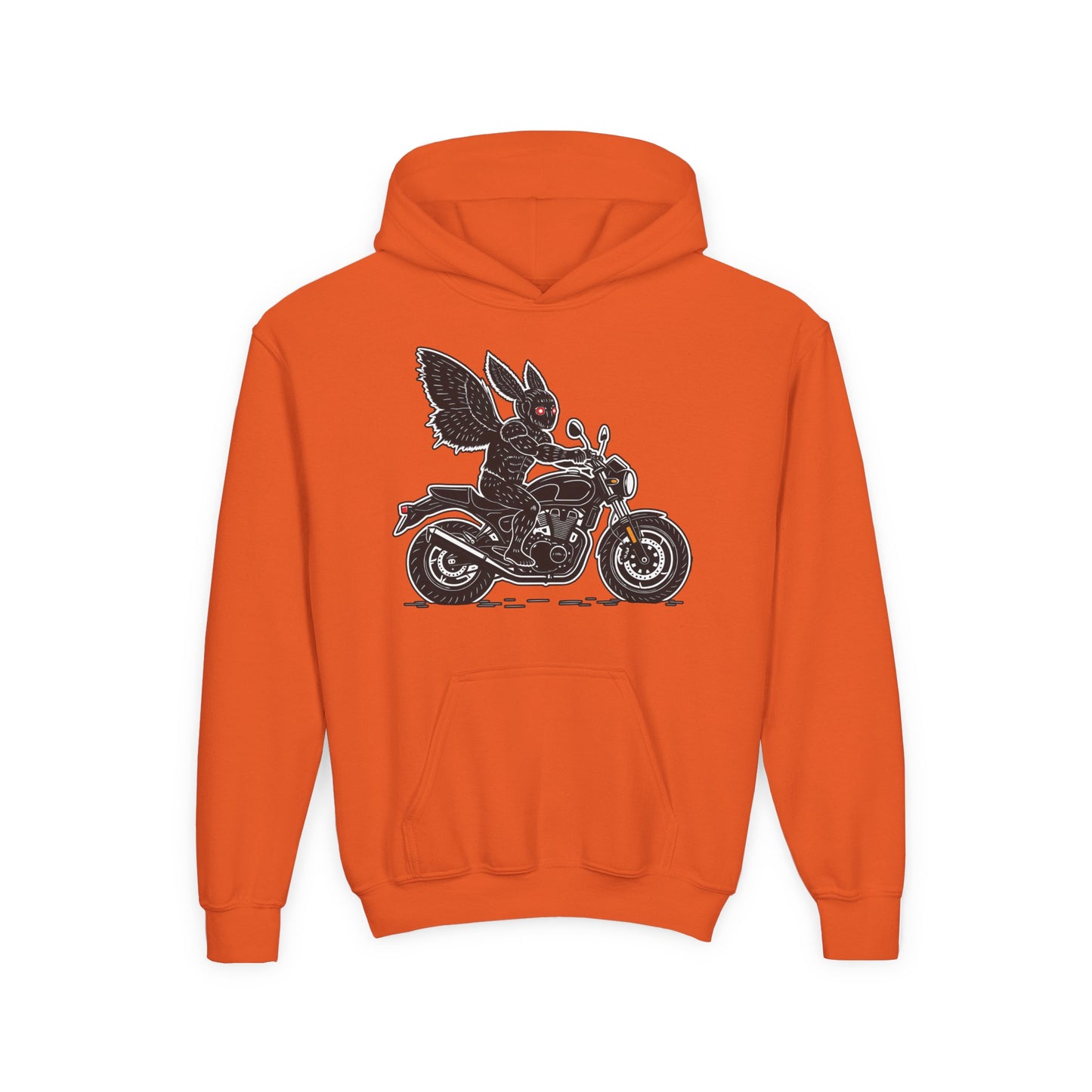 Cozy Youth Hoodie | Biker Mothman