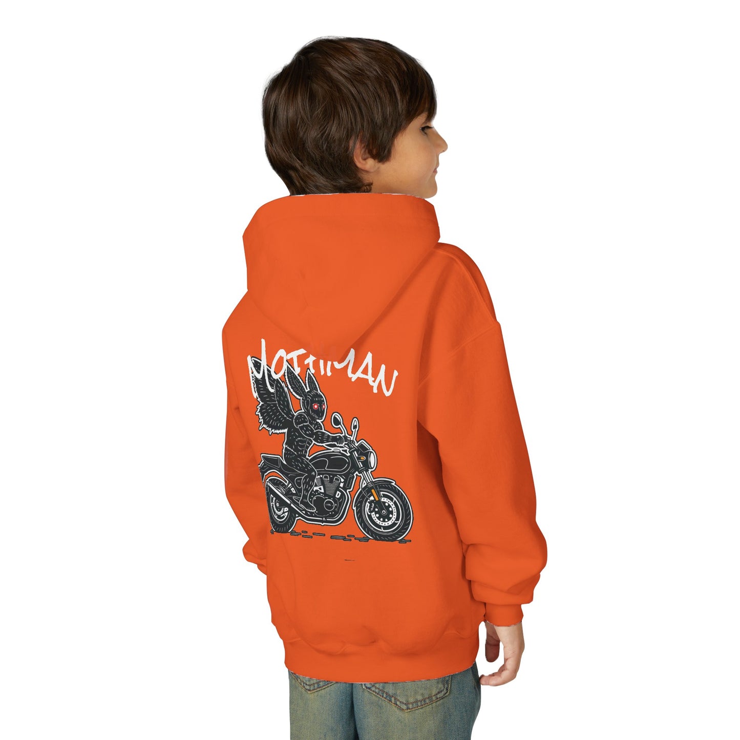 Cozy Youth Hoodie | Biker Mothman