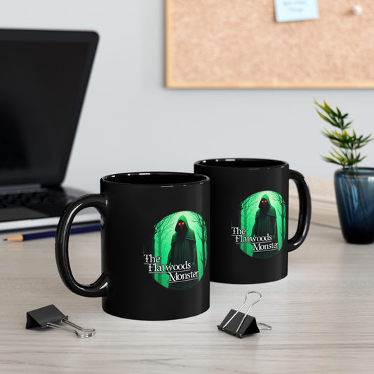 11oz & 15oz Black Coffee Cup | The Flatwoods Monster-Nicodemus Studios