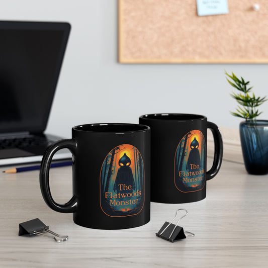 11oz & 15oz Black Coffee Cup | Vintage The Flatwoods Monster-Nicodemus Studios