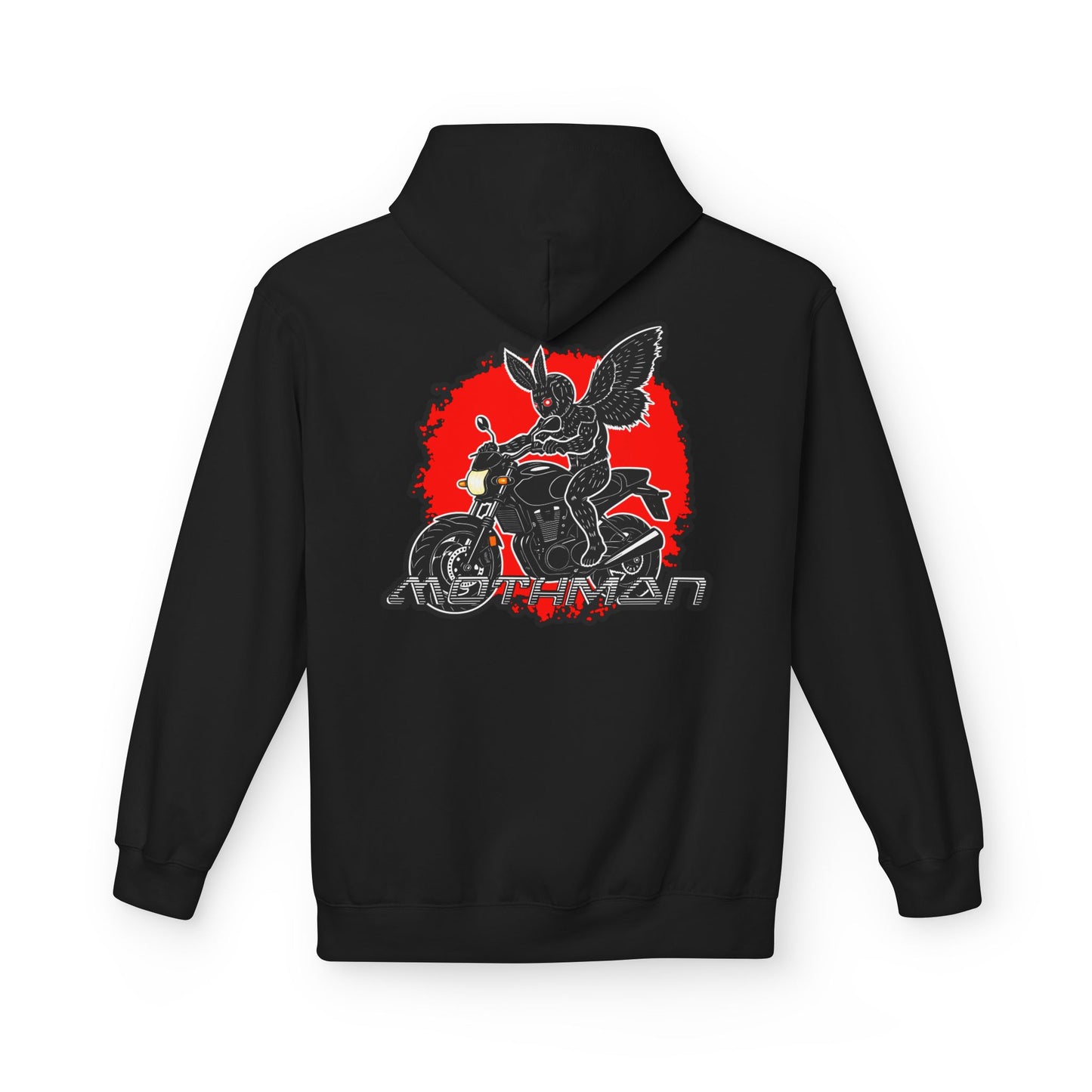Unisex Fleece Pullover | Mothman Biker