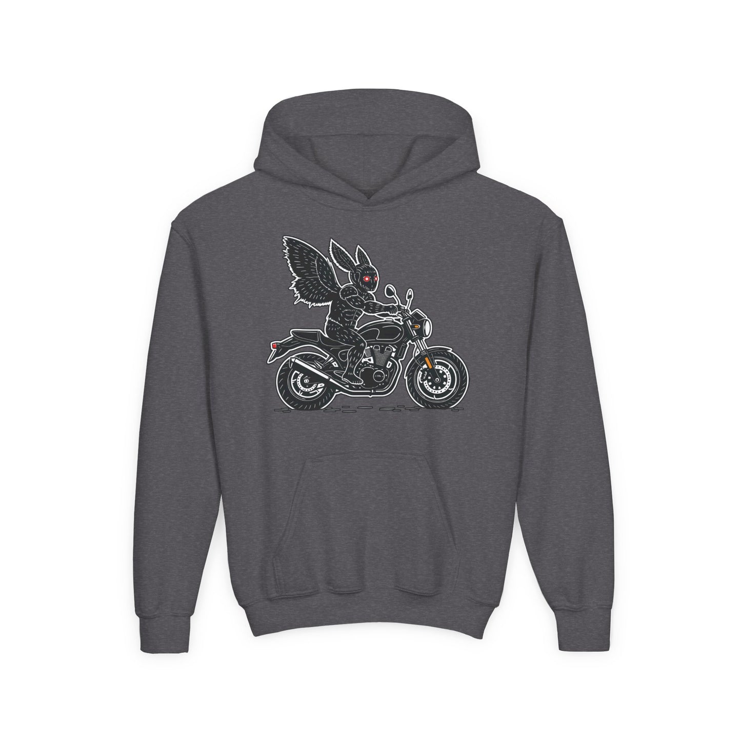 Cozy Youth Hoodie | Biker Mothman