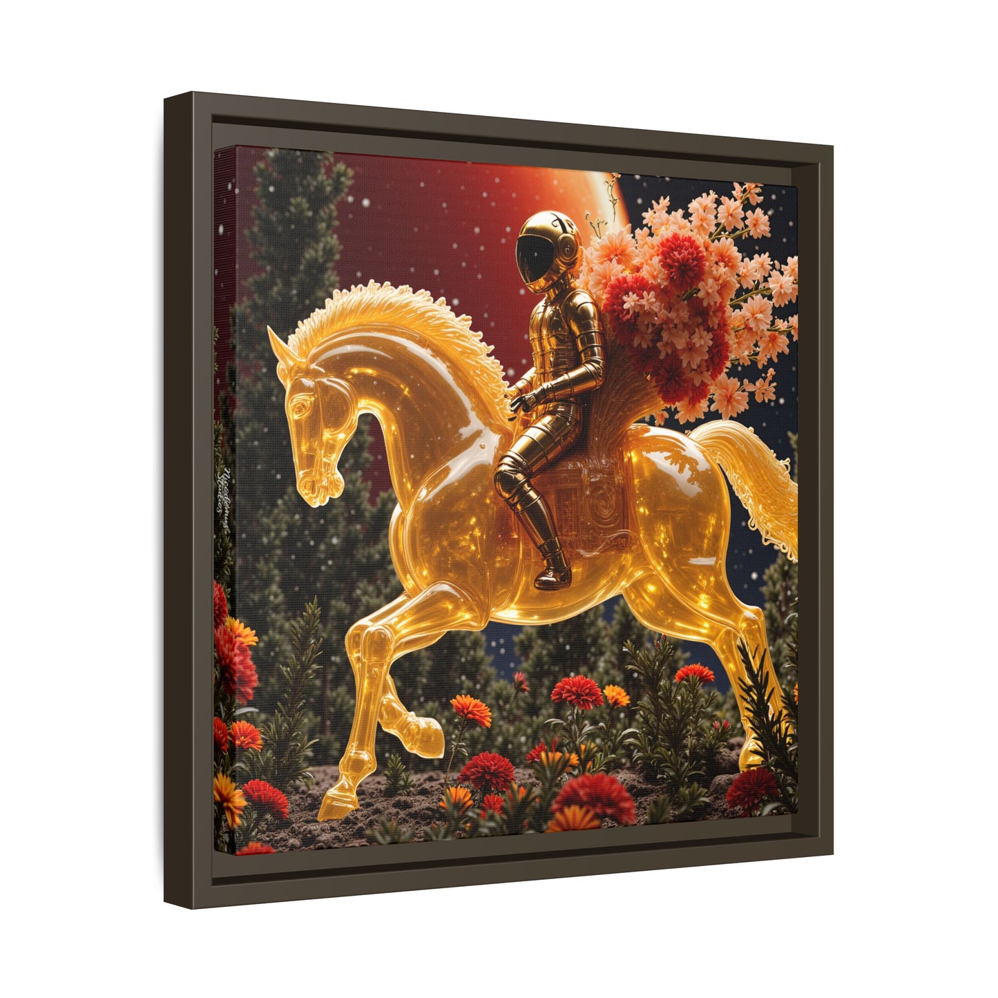 Framed Canvas Artprint | Petalborne Reveries 01 by Nicodemus Studios