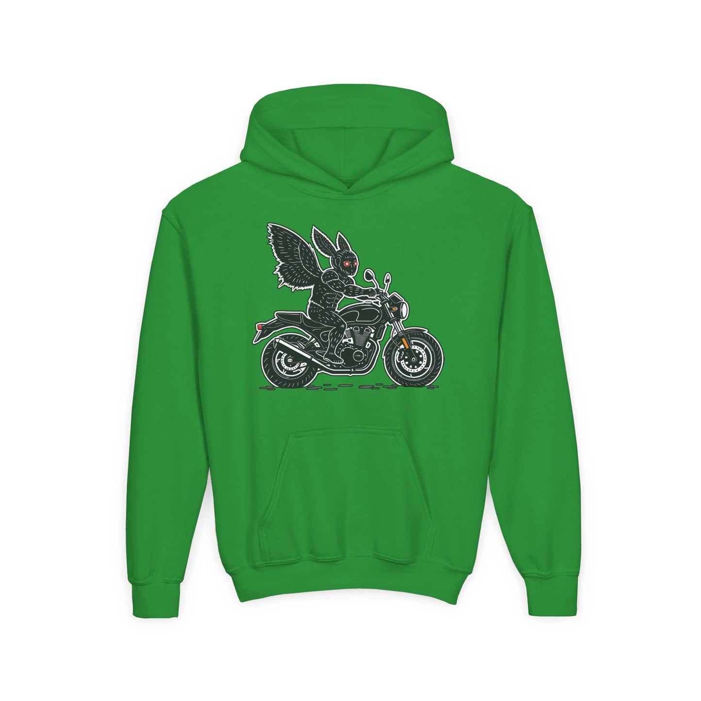 Cozy Youth Hoodie | Biker Mothman