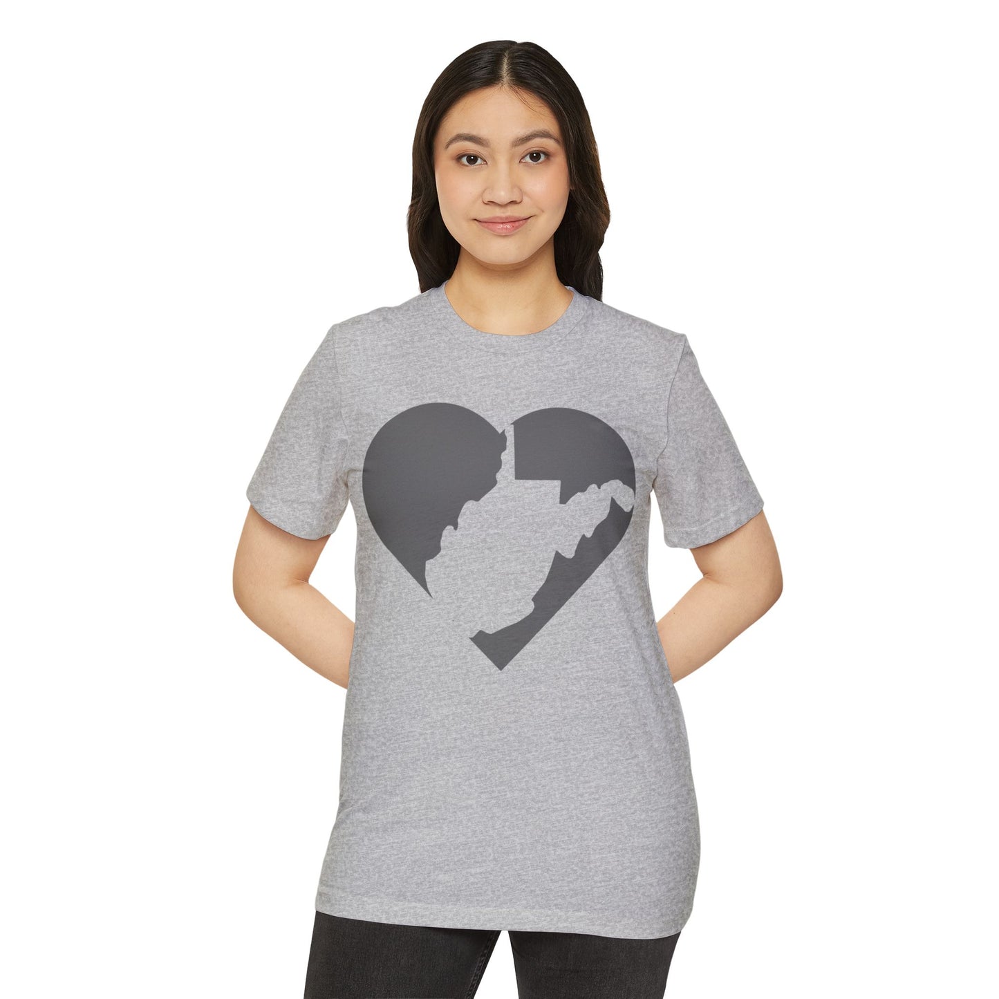 Recycled Organic T-Shirt | WV Heart Design