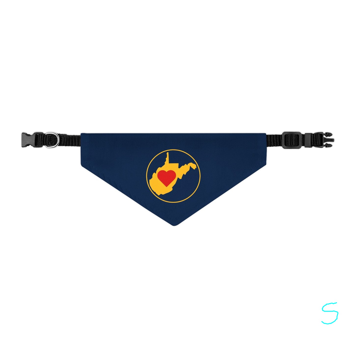 Pet Bandana Collar, Adjustable | Heart WV