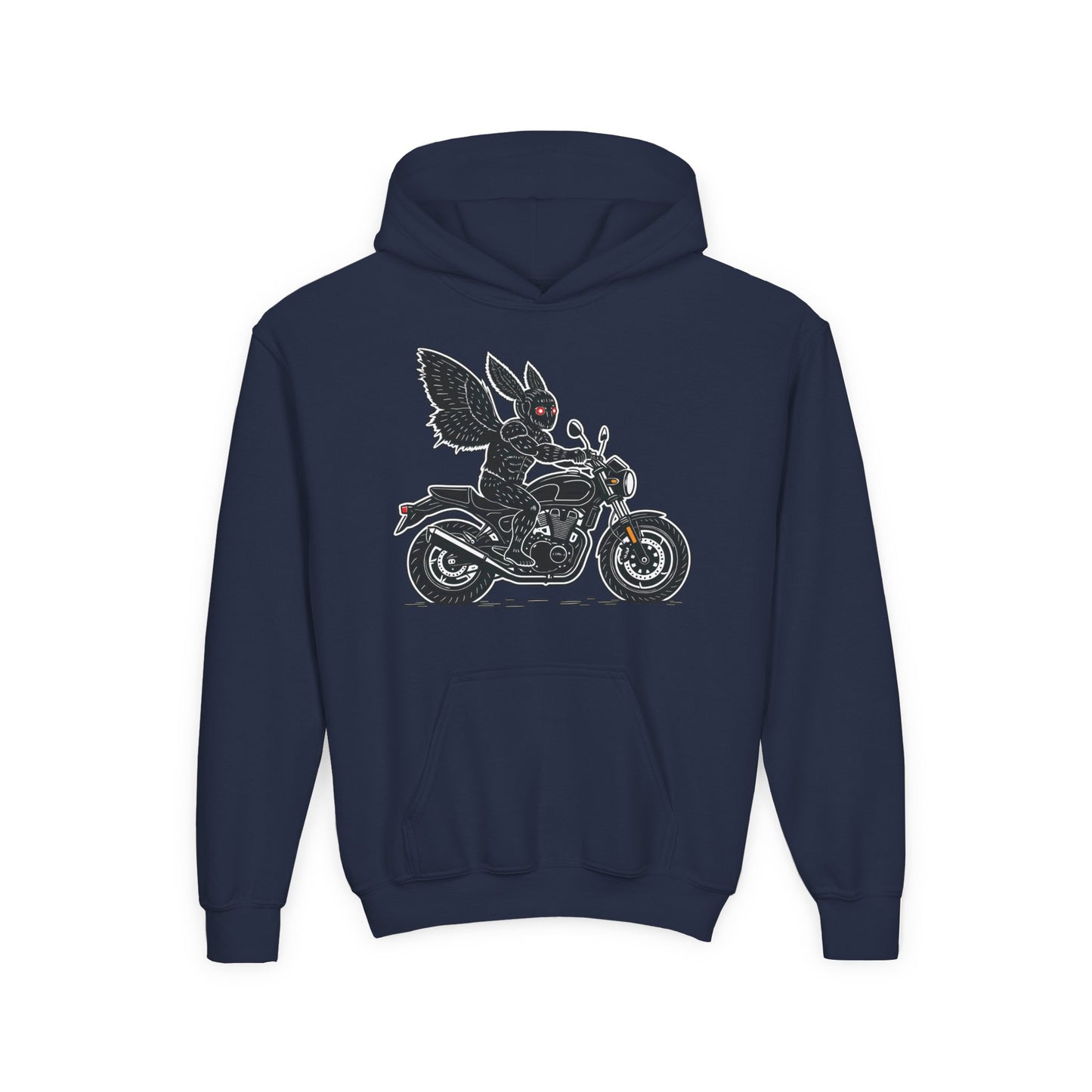 Cozy Youth Hoodie | Biker Mothman