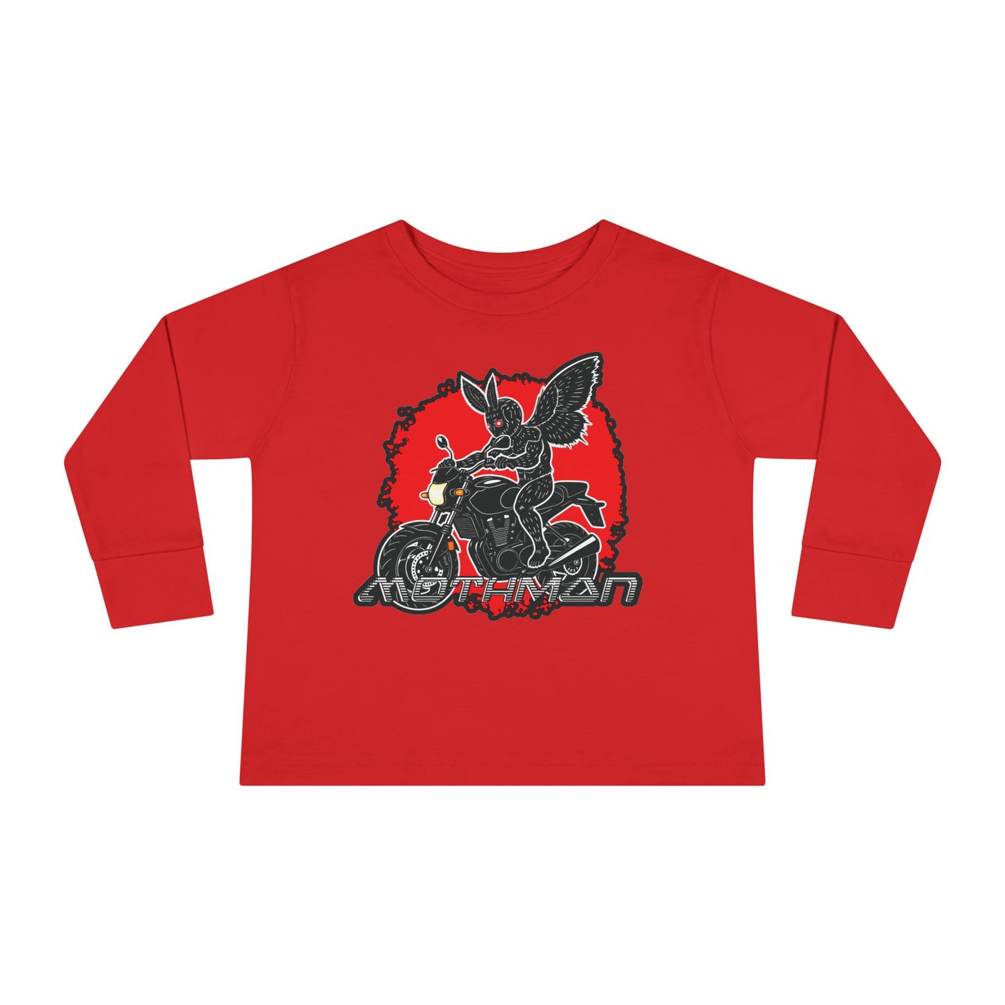 Toddler Long Sleeve Tee | Mothman Biker