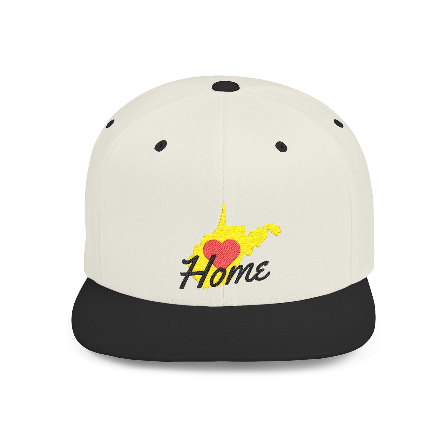 Flat Bill Snapback Hat | West Virginia Home Love