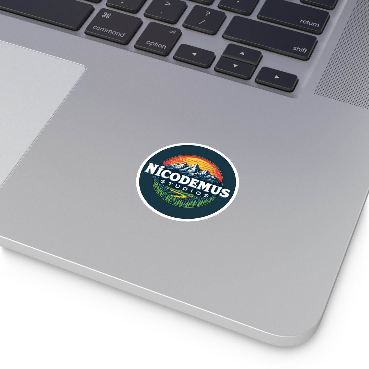 Nicodemus Studios Logo Round Stickers - Indoor/Outdoor Paper products