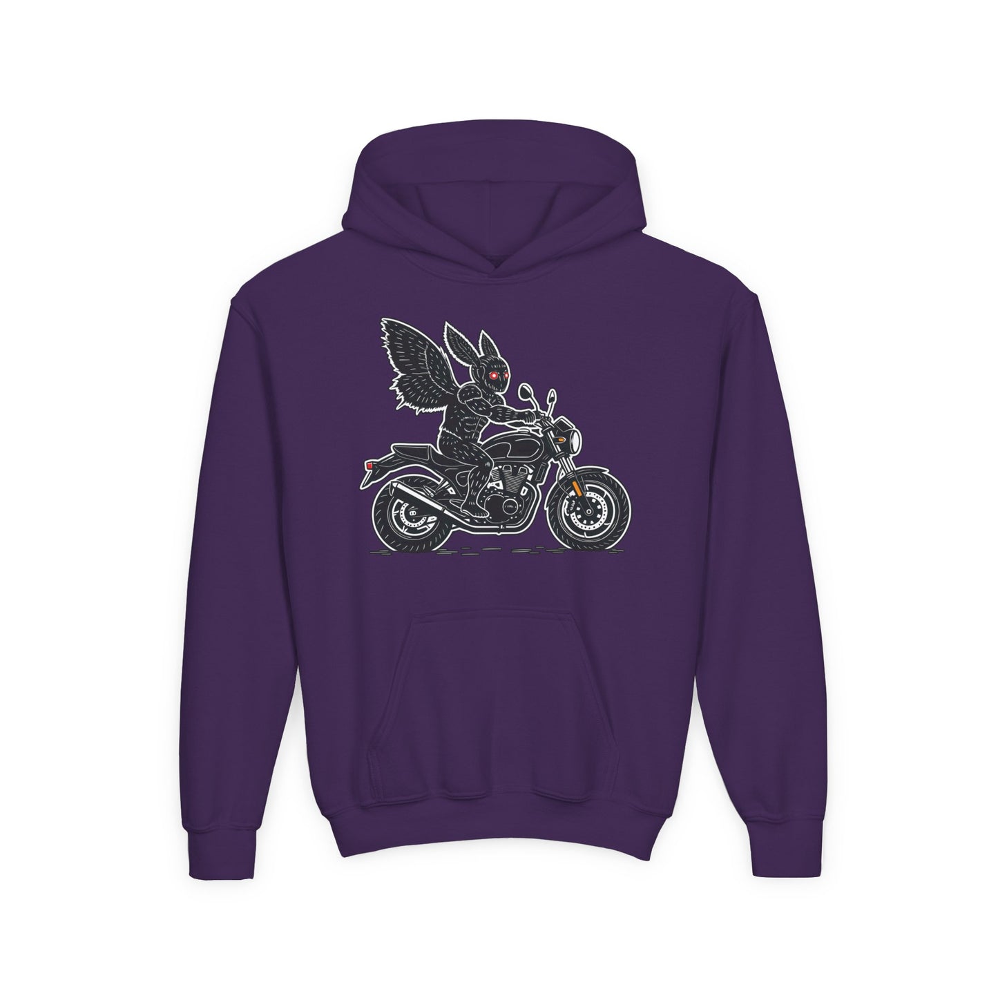Cozy Youth Hoodie | Biker Mothman