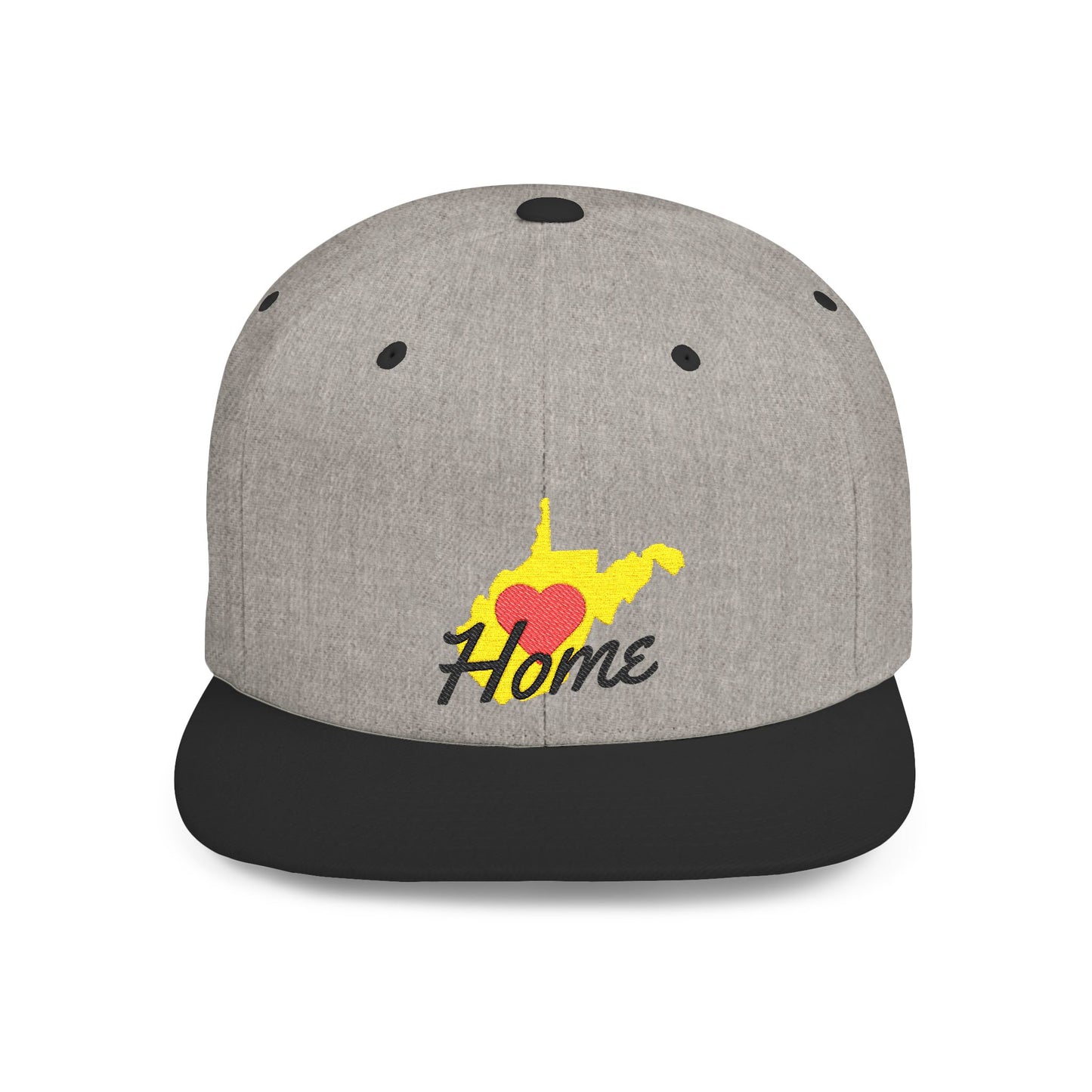 Flat Bill Snapback Hat | West Virginia Home Love