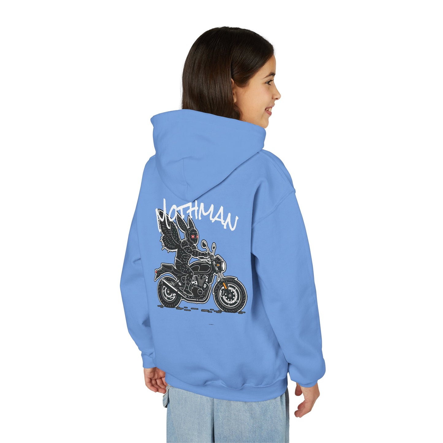 Cozy Youth Hoodie | Biker Mothman