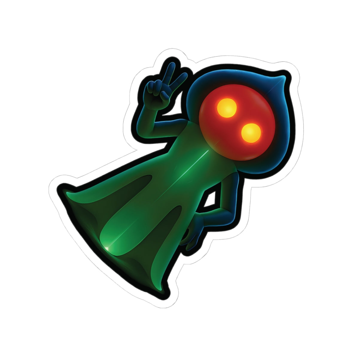 Kiss-Cut Stickers | Braxie Peace Sign