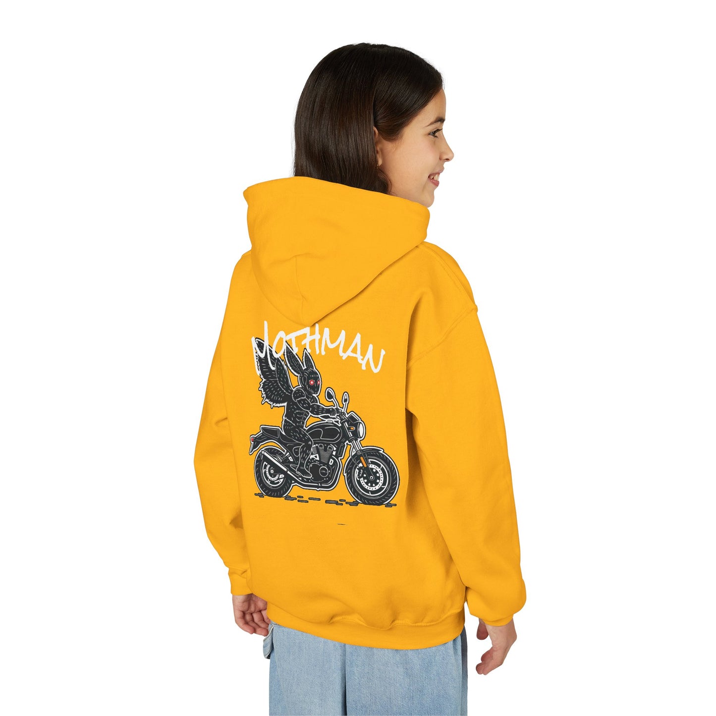Cozy Youth Hoodie | Biker Mothman
