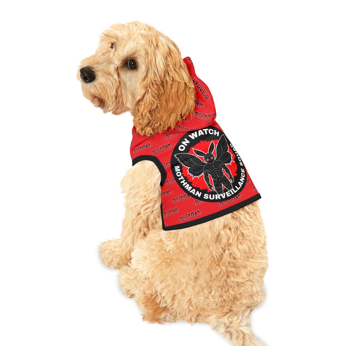 Pet Hoodie | Mothman Surveillance Squad | Red
