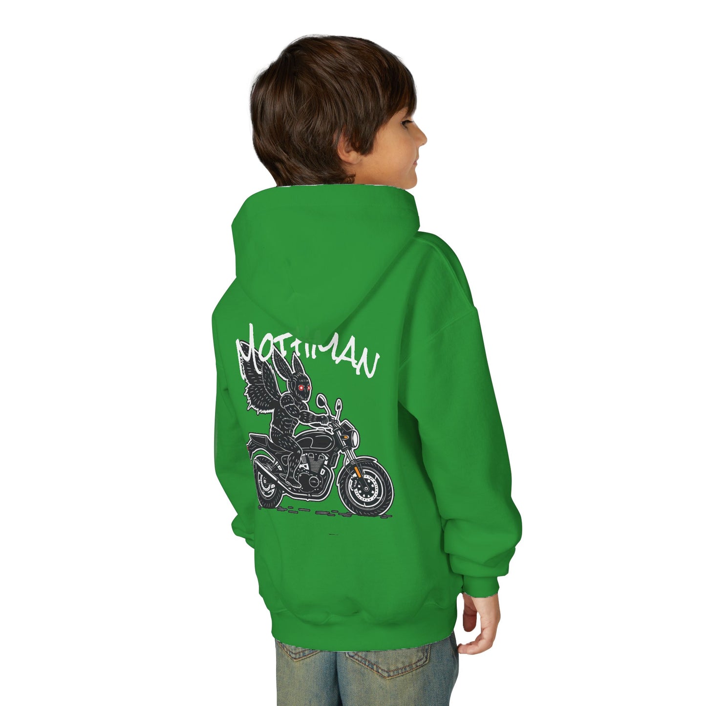 Cozy Youth Hoodie | Biker Mothman
