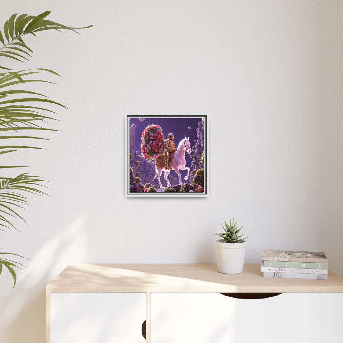 Framed Canvas Artprint | Petalborne Reveries 02 by Nicodemus Studios
