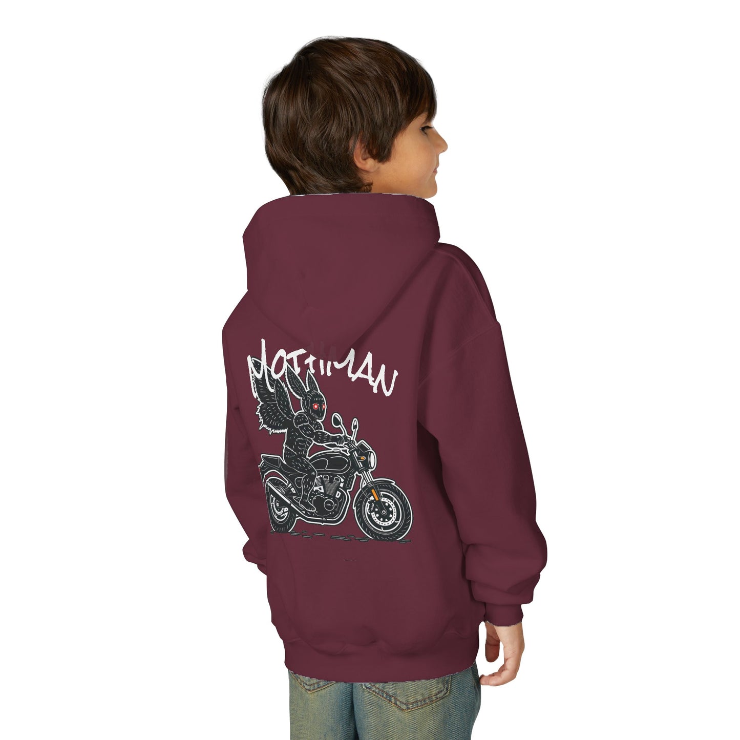 Cozy Youth Hoodie | Biker Mothman