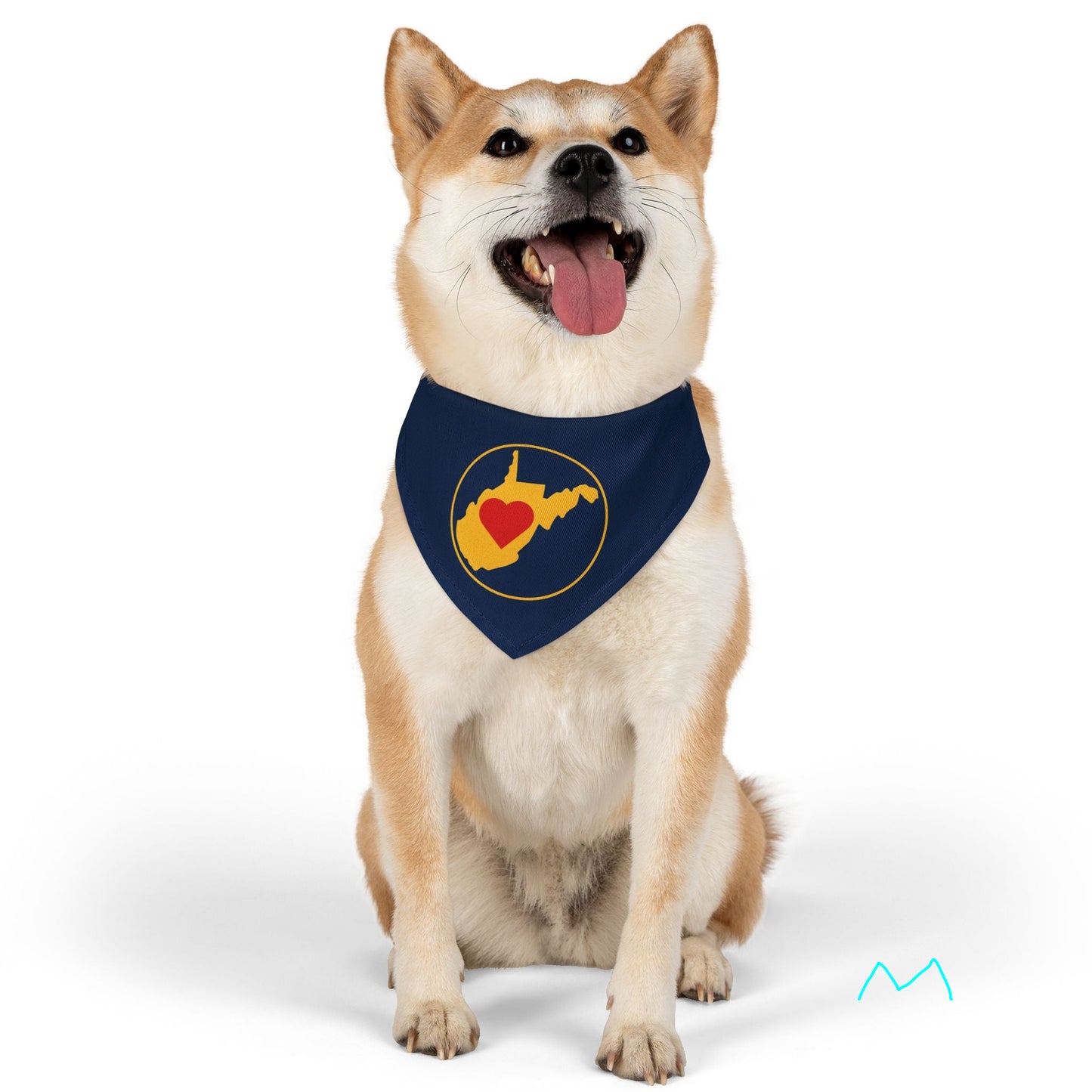 Pet Bandana Collar, Adjustable | Heart WV