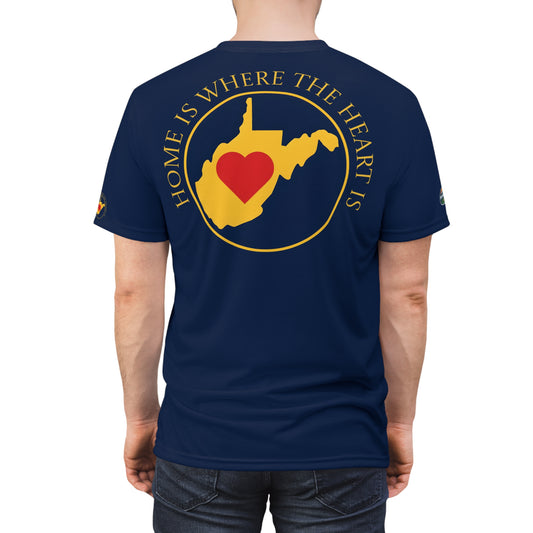 Unisex Graphic Tee Shirt | Home Is Where The Heart Is WV