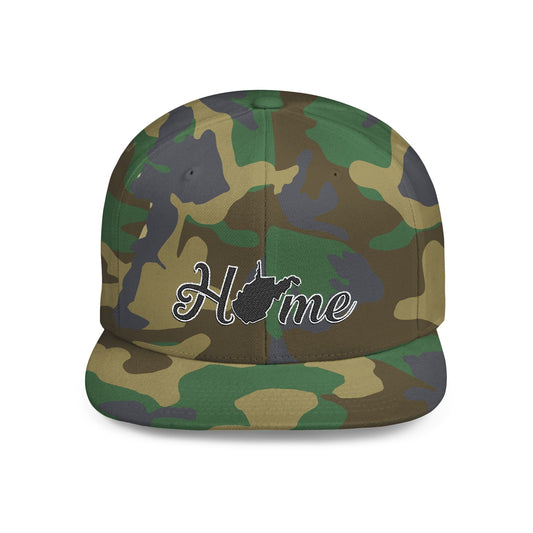Flat Bill Snapback Hat | Home WV