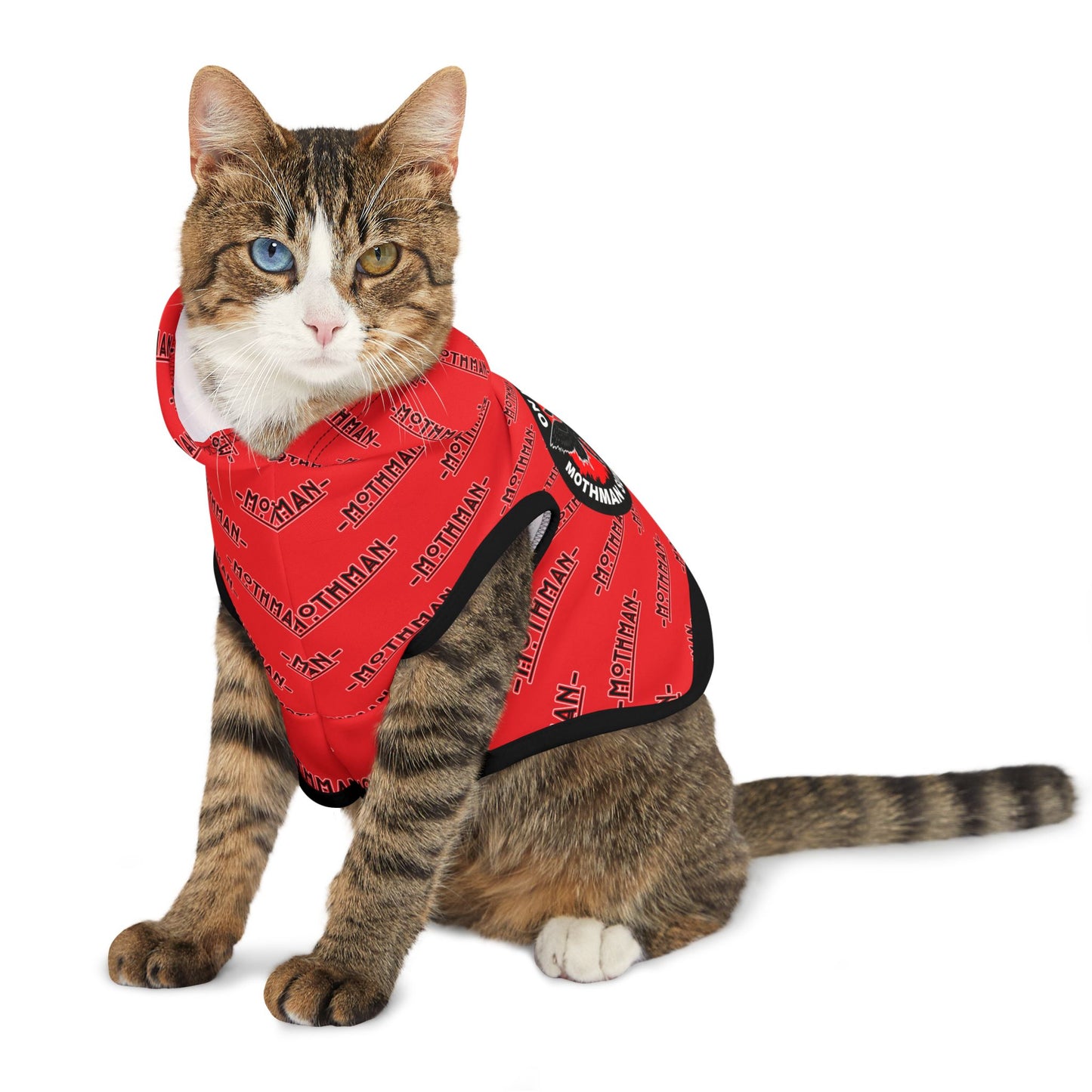 Pet Hoodie | Mothman Surveillance Squad | Red