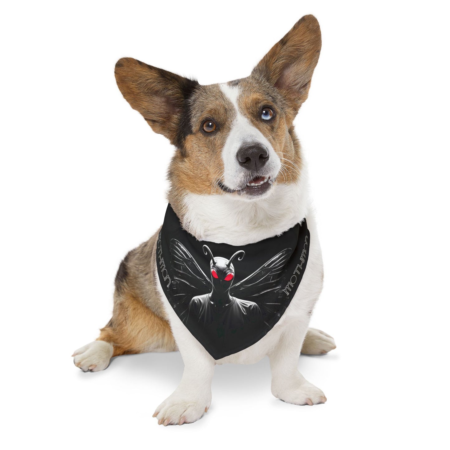 Pet Bandana Collar | Spooky Mothman