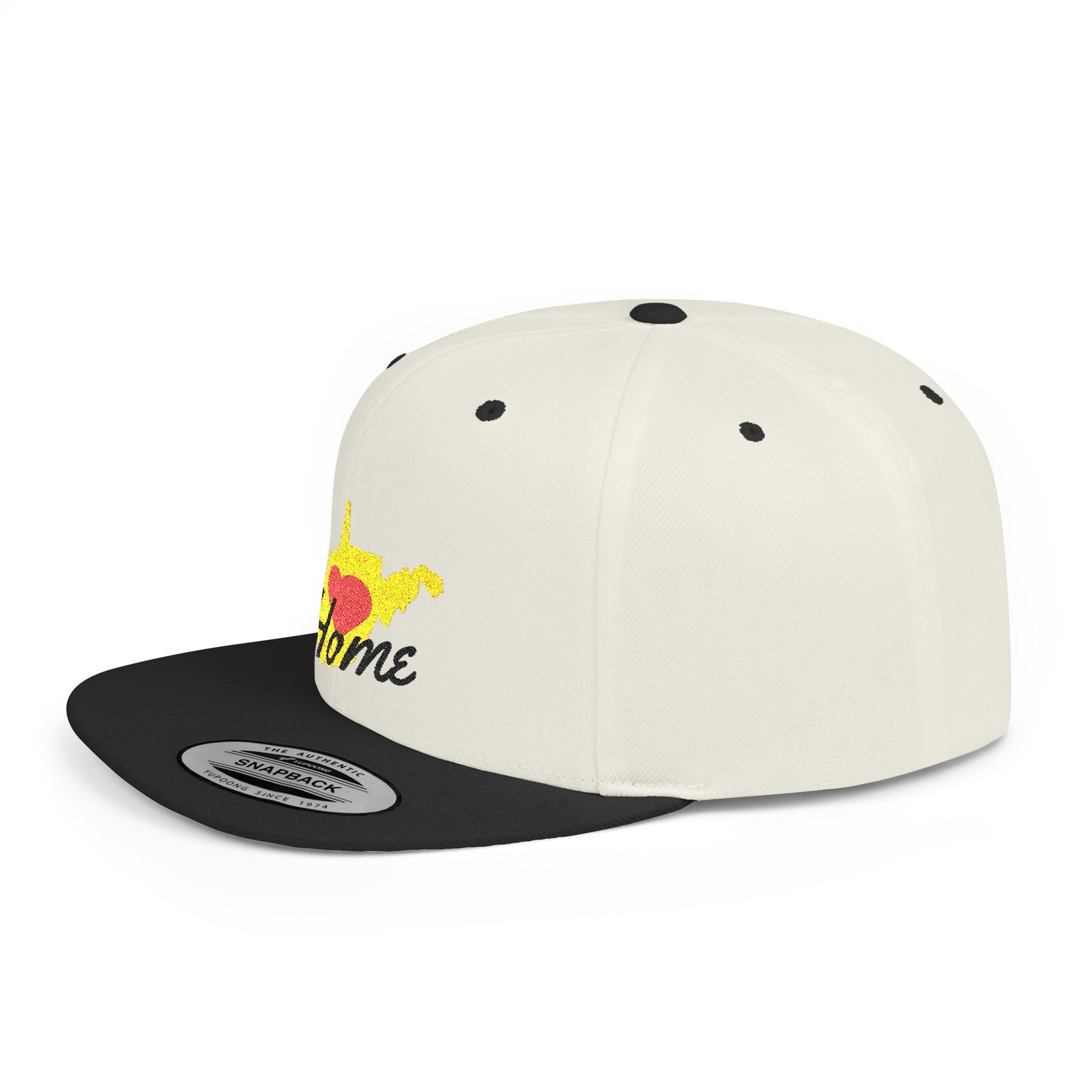 Flat Bill Snapback Hat | West Virginia Home Love