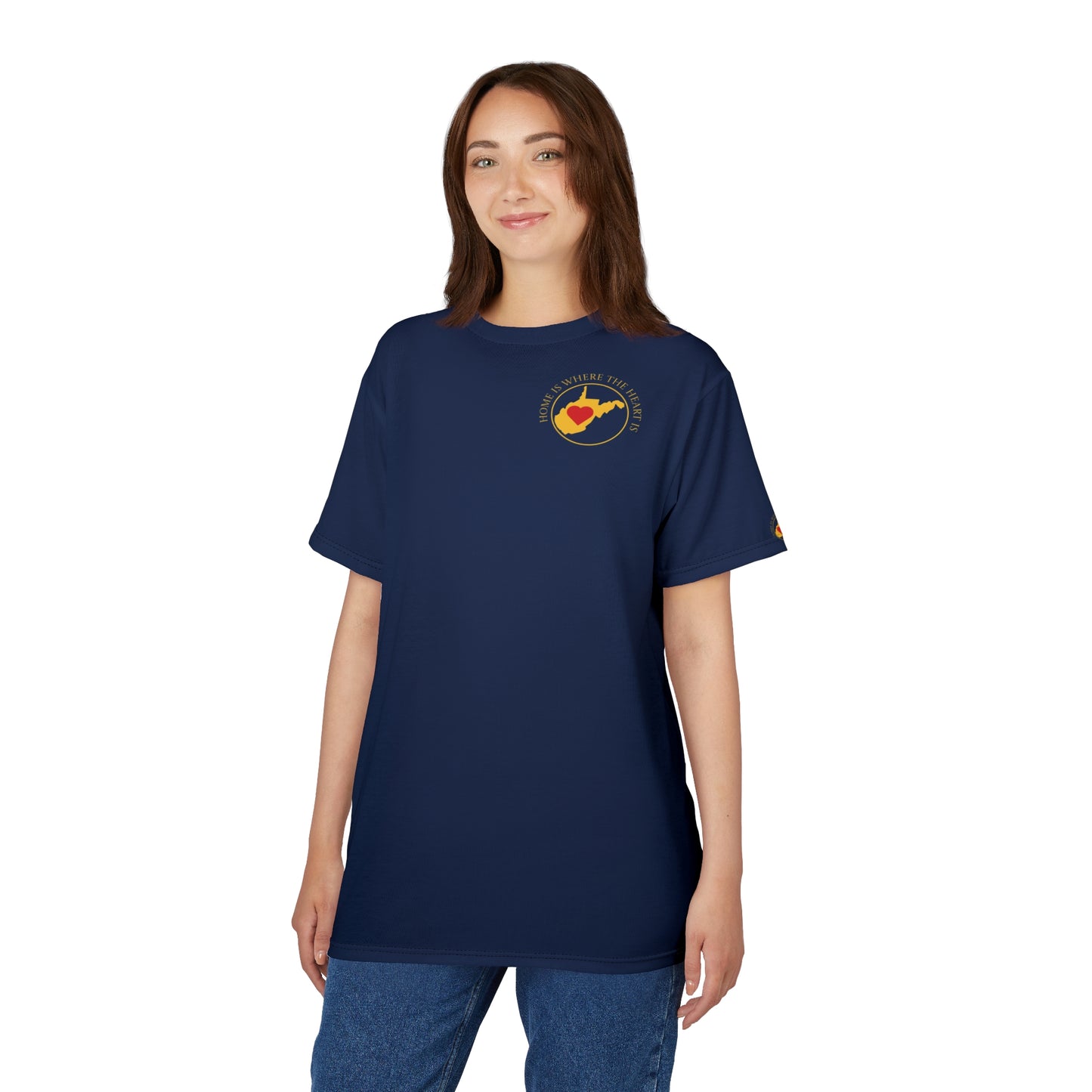 Unisex Graphic Tee Shirt | Home Is Where The Heart Is WV