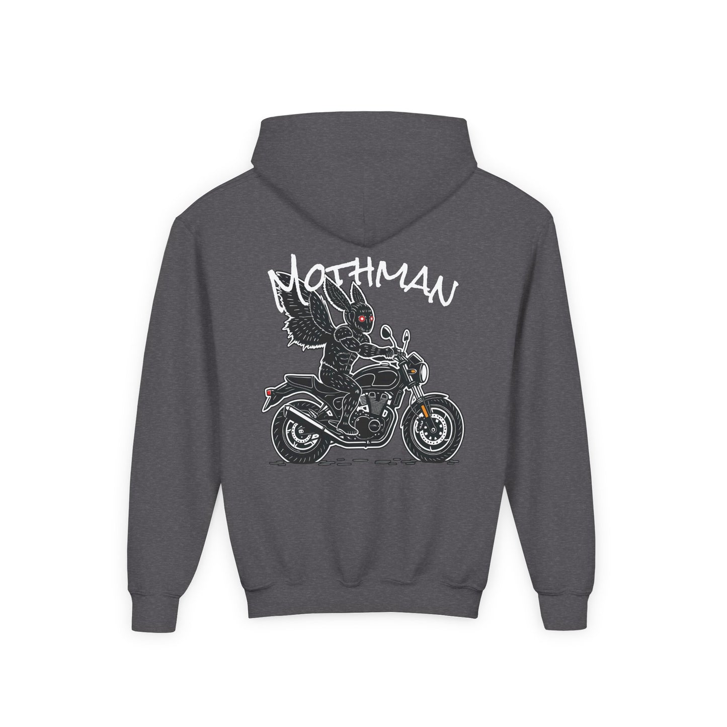 Cozy Youth Hoodie | Biker Mothman