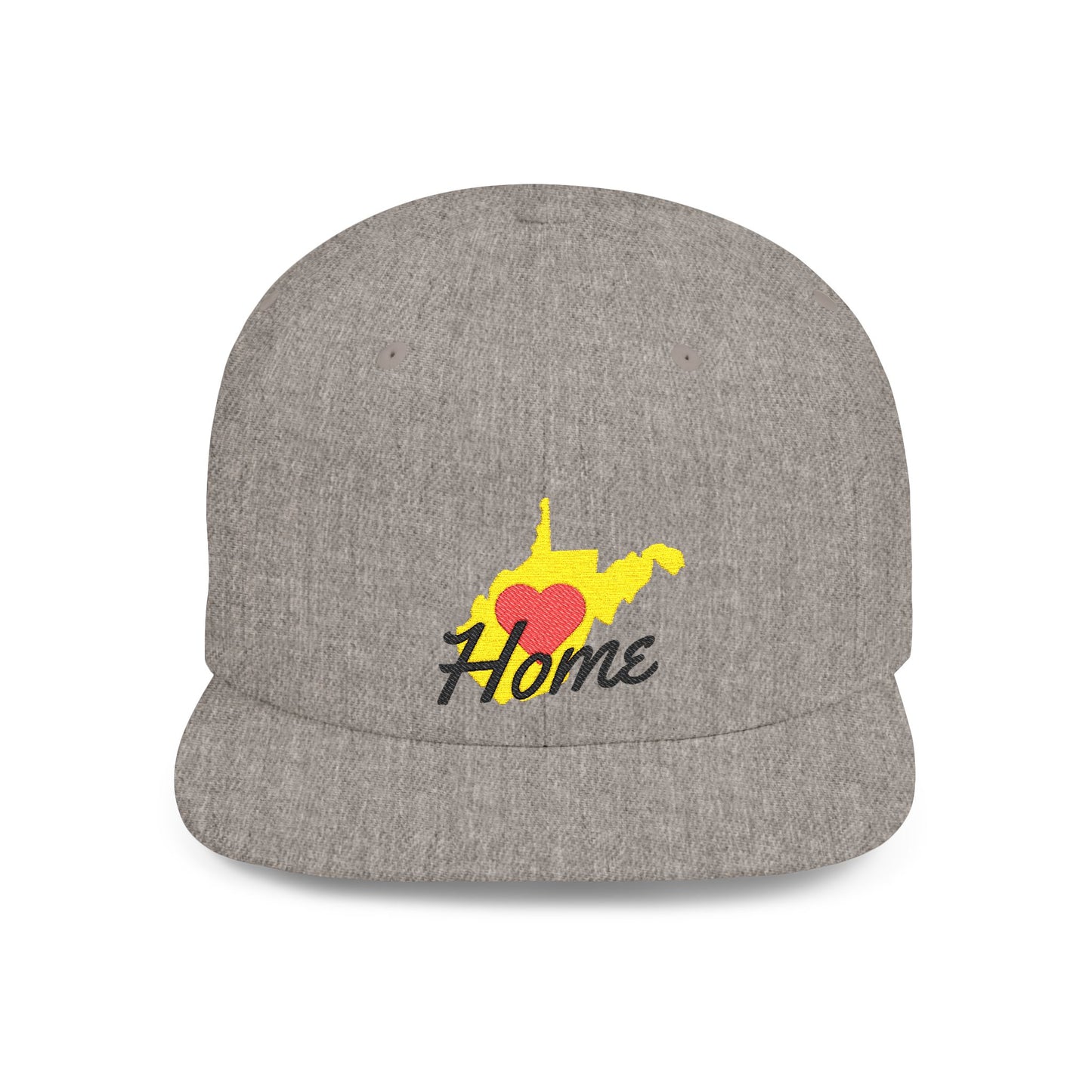 Flat Bill Snapback Hat | West Virginia Home Love