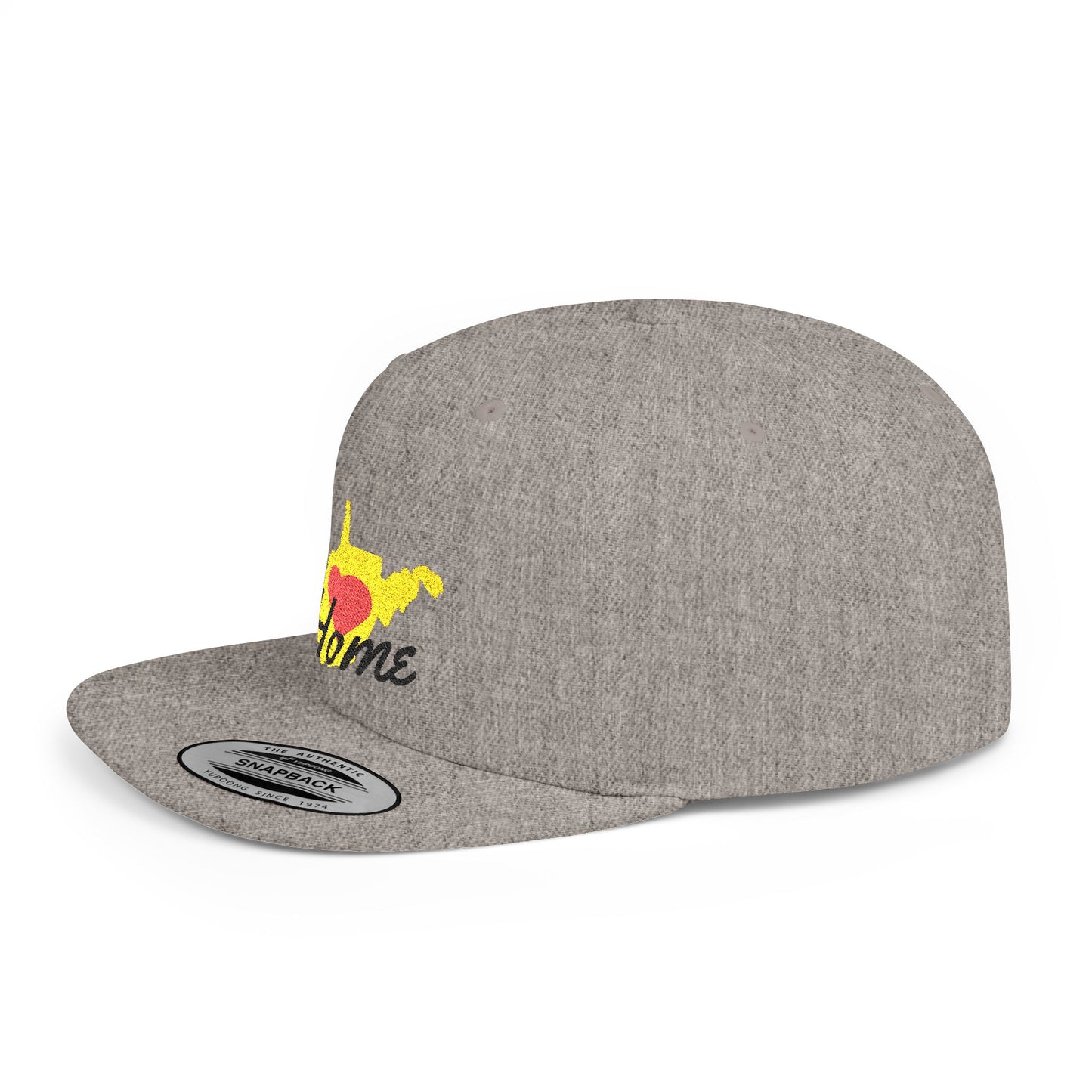 Flat Bill Snapback Hat | West Virginia Home Love