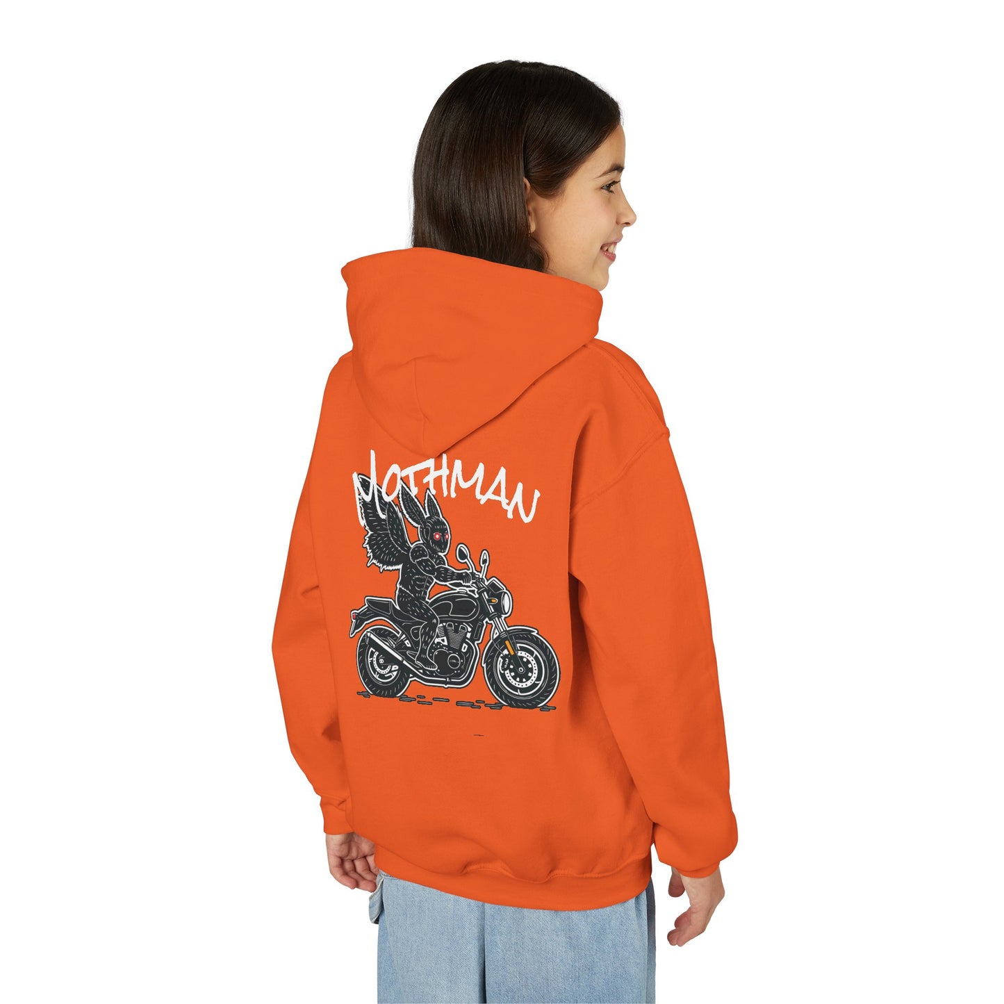 Cozy Youth Hoodie | Biker Mothman