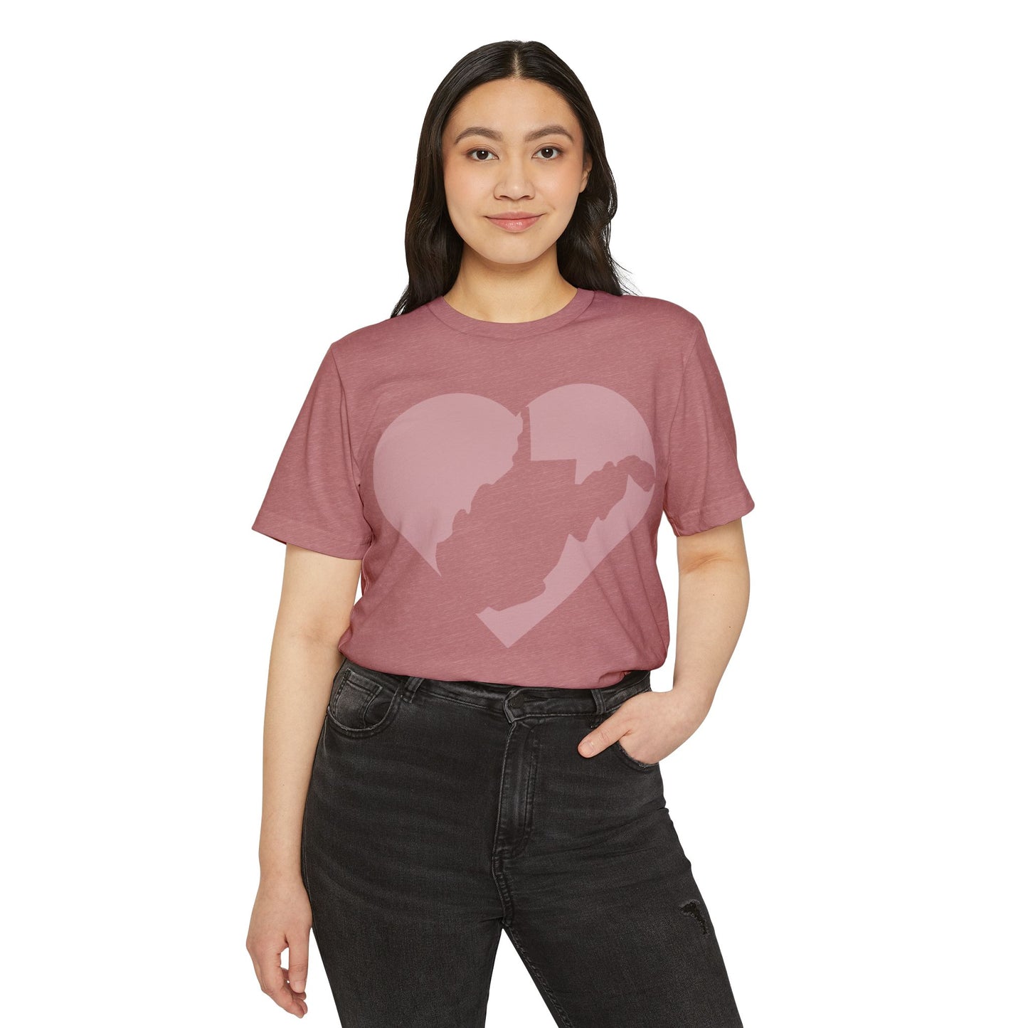 Recycled Organic T-Shirt | WV Heart Design