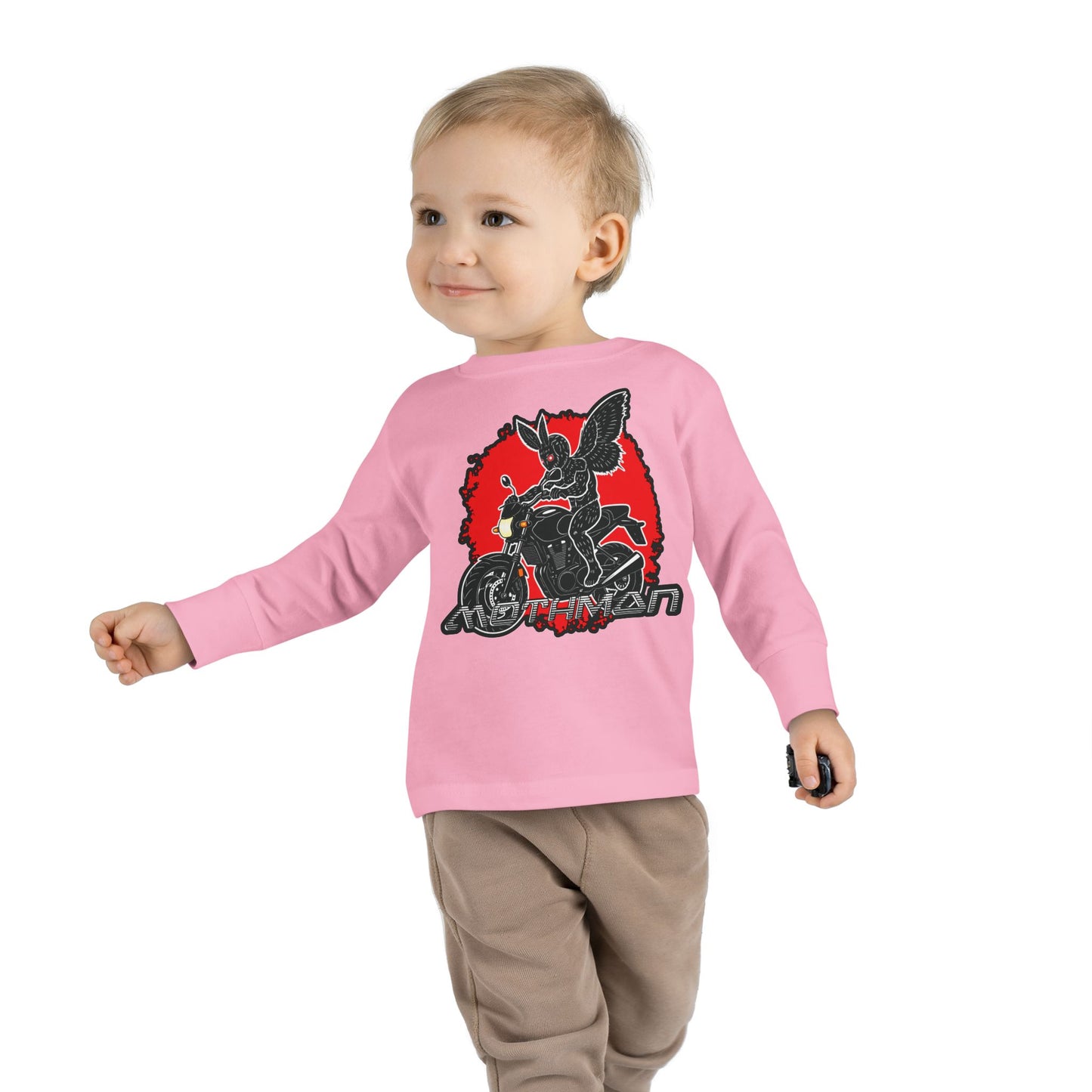 Toddler Long Sleeve Tee | Mothman Biker