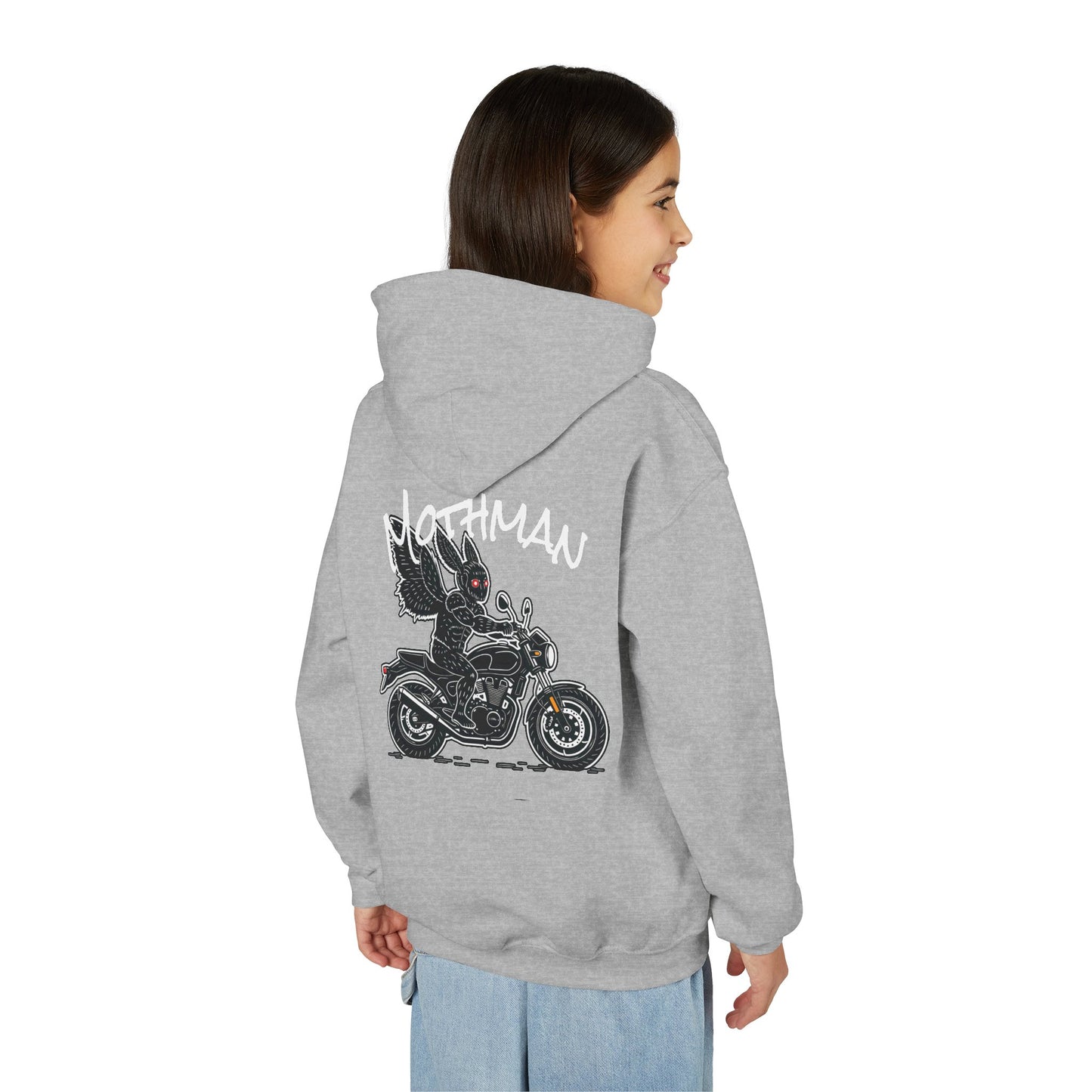 Cozy Youth Hoodie | Biker Mothman