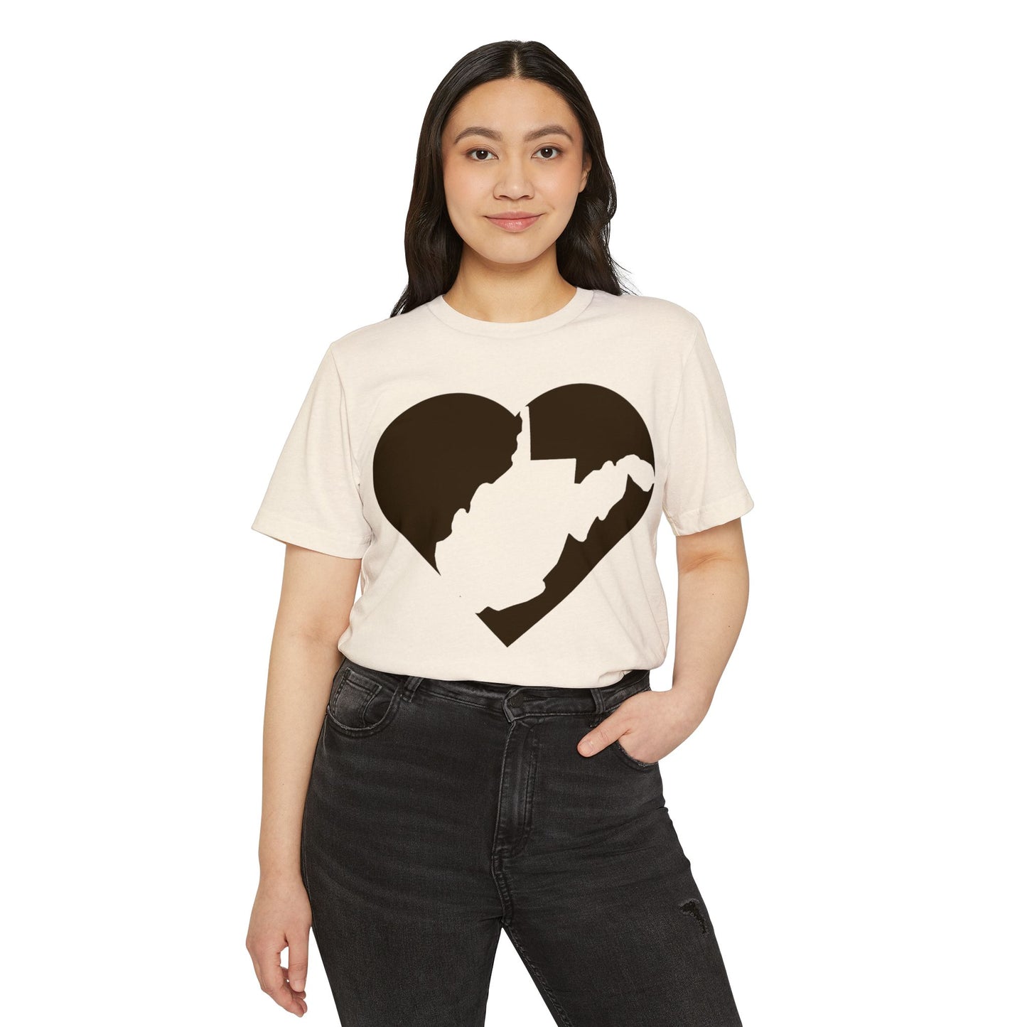 Recycled Organic T-Shirt | WV Heart Design