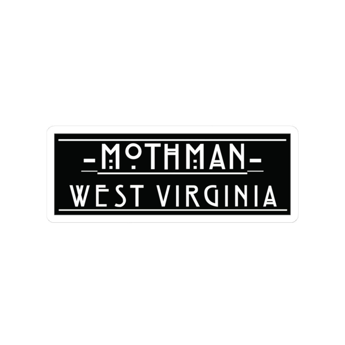Kiss-Cut Stickers | Mothman West Virginia Graphic