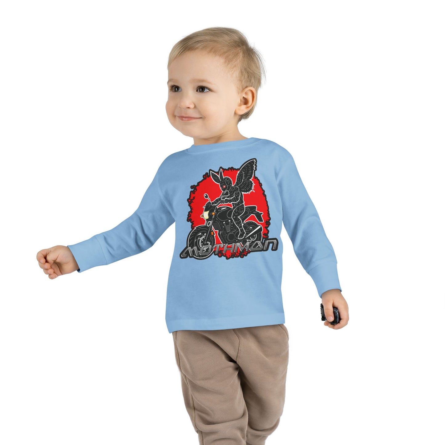 Toddler Long Sleeve Tee | Mothman Biker