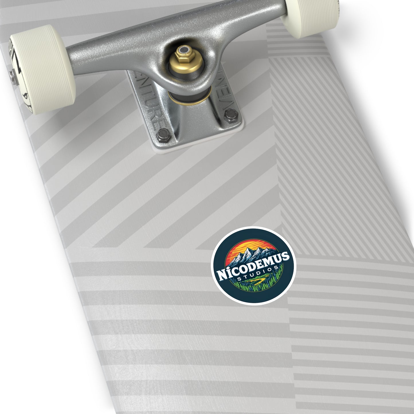 Nicodemus Studios Logo Round Stickers - Indoor/Outdoor Paper products