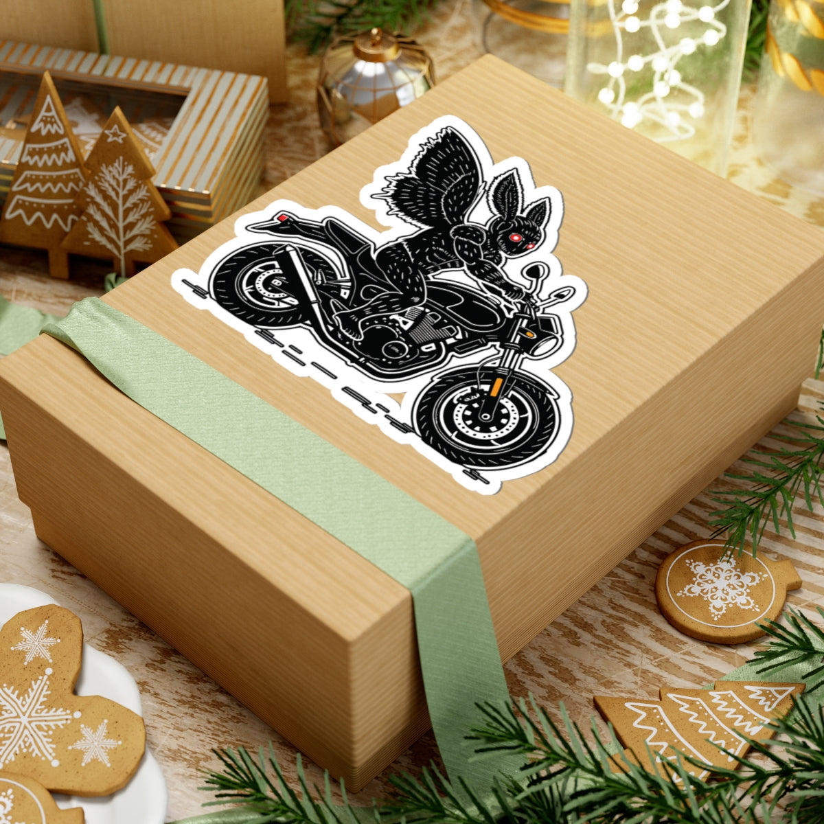 Kiss-Cut Stickers | Biker Mothman