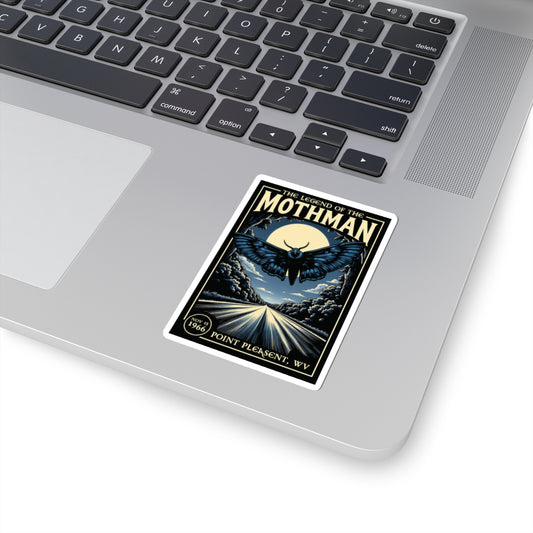 Kiss-Cut Stickers | The Legend of The Mothman Vintage Style Graphic